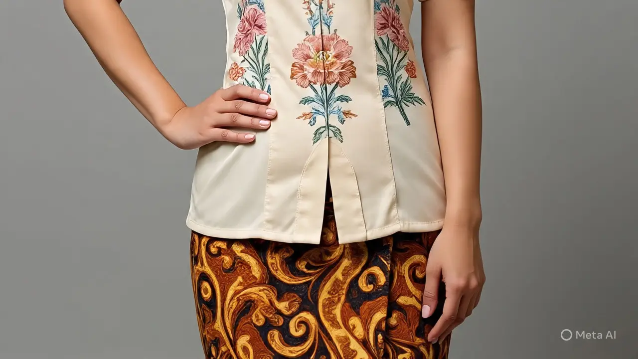 Model Baju Pesta Rok Batik