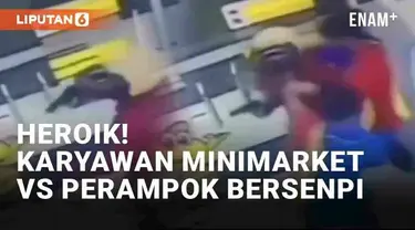 Aksi perampokan minimarket bersenjata api di Karanganyar, Jawa Tengah viral di media sosial. Insiden itu viral lantaran perampokan berhasil digagalkan dua karyawan. Momen dua karyawan membekuk pelaku terekam CCTV dan berlangsung sengit.