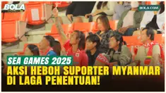 Momen Sorak-sorai Suporter Myanmar di Laga Penentuan Vs Timnas Indonesia!