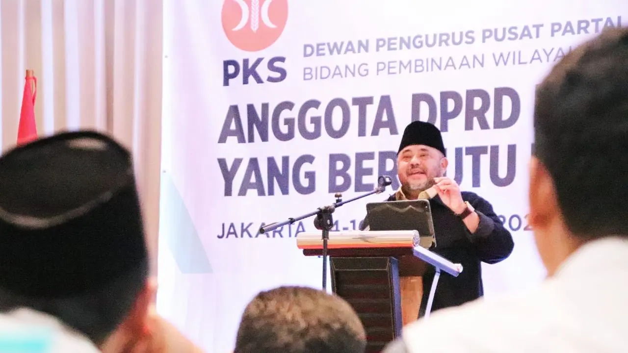 Sekretaris Jenderal Partai Keadilan Sejahtera (PKS), Habib Aboe Bakar Alhabsyi saat Bimtek di Jakarta, Minggu 16 Februari 2025 (Istimewa)