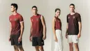 Seragam Tim Indonesia untuk Asian Games 2026 hadir dengan dominasi warna merah yang dipadukan motif wastra Nusantara. Koleksi ini menampilkan desain sporty dan modern dengan sentuhan budaya Indonesia yang kuat. (Foto: Ghea Fashion Studio/Sarinah/Tim Indonesia)