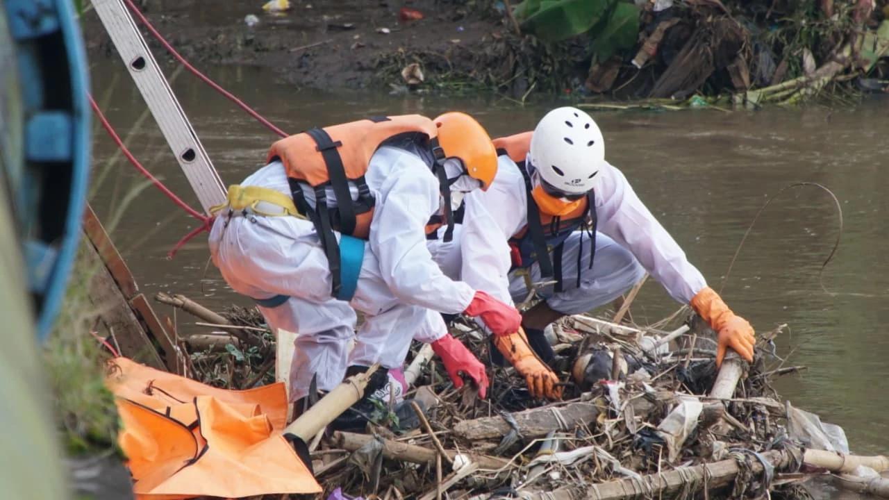 Geger Penemuan Kerangka Manusia di Bantaran Sungai Citarum, Polisi Turun Tangan Selidiki