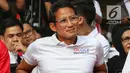 Inspiring Leader Sandiaga Uno saat menghadiri acara Young Penting Indonesia di Jakarta, Sabtu (13/7/2019). Acara ini bertujuan untuk mempersatukan Indonesia. (Liputan6.com/JohanTallo)