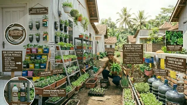 Cara Membuat Lorong Sayur Hijau di Samping Rumah Subsidi