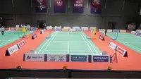 Venue badminton terus berdandan menyambut SEA Games 2023 di Kamboja. (Bola.com/Gregah Nurikhsani)