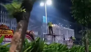 Ramai Pagar Besi di Mal Dikaitkan Aksi Massa, Begini Penjelasan Polisi
