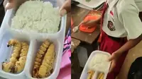 Viral Bocah SD Bawa Bekal Makan Lauk Ulat Sagu Goreng (Sumber: Twitter/jawashitpost)