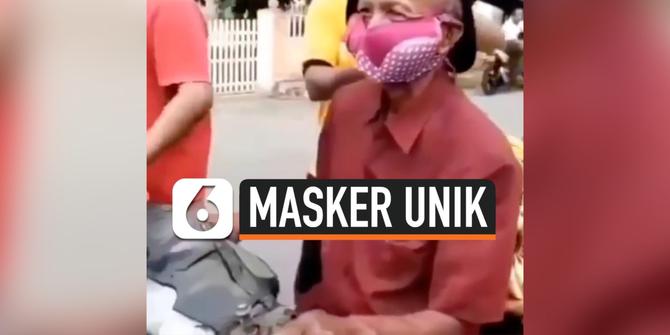 VIDEO: Viral, Kakek Pakai Bra sebagai Pengganti Masker