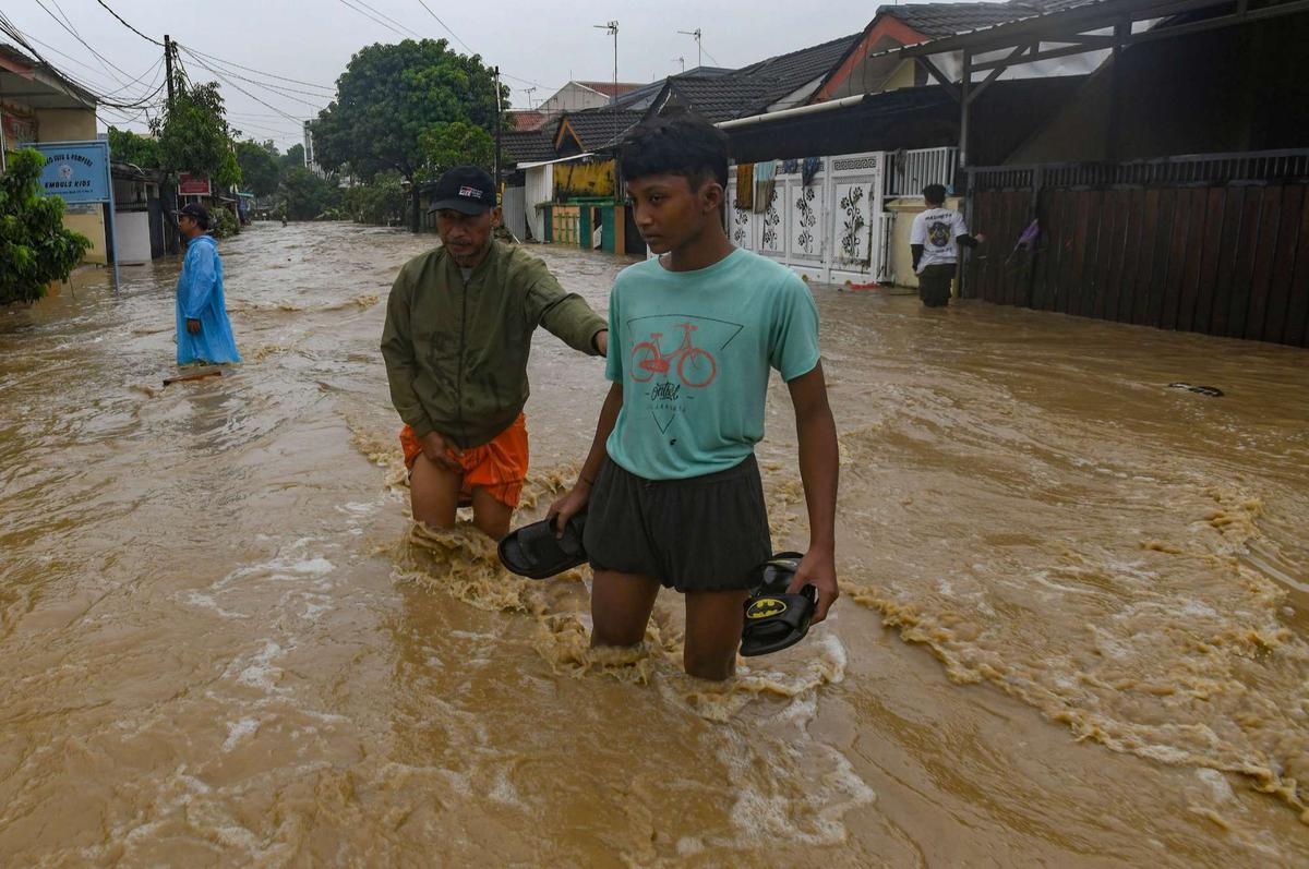 Banjir rendam perbatasan Bekasi-Bogor