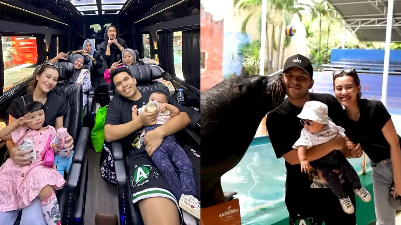 6 Potret Tampilan Aaliyah Massaid saat Momong Ameena-Azura, Dipuji Aura Keibuan Terpancar