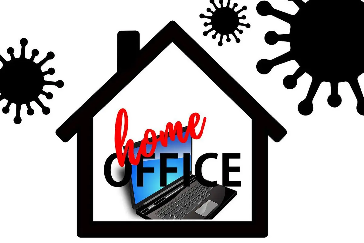 Ilustrasi work from home (WFH)