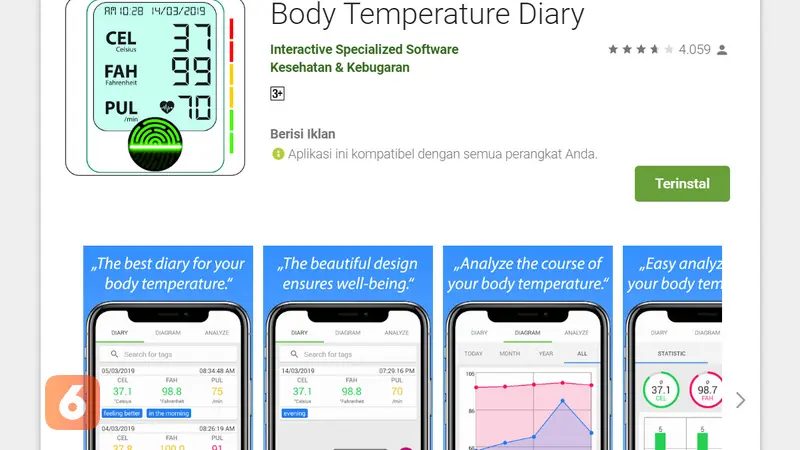 Body Temperature Diary