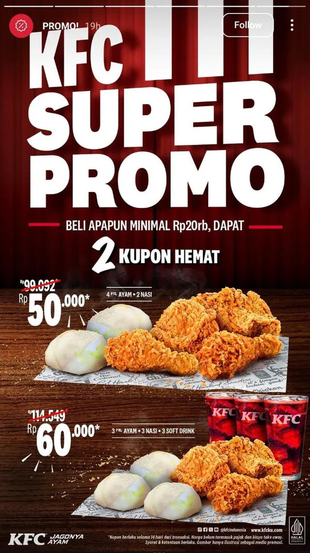 Promo KFC Hari Ini 14 Mei 2025, Jangan Lewatkan