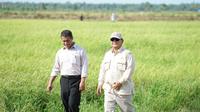 Presiden Prabowo Subianto dan Menteri Pertanian Andi Amran Sulaiman (pertanian.go.id)