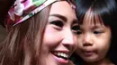 Namun, soal puasa, Ayu Dewi berserta keluarga mengaku harus menjalaninya di Indonesia. (Adrian Putra/Bintang.com)