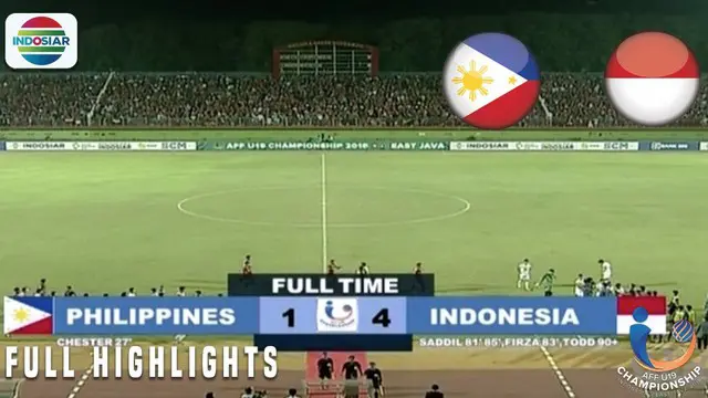 VIDEO: Highlights Piala AFF U-19, Filipina Vs Timnas Indonesia 1-4