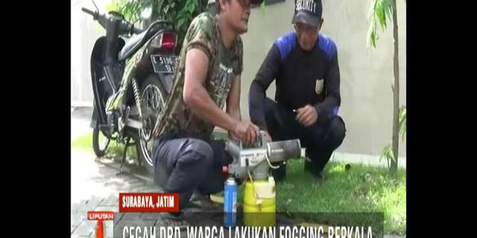 Cegah Demam Berdarah, Warga Surabaya Lakukan Fogging Berkala