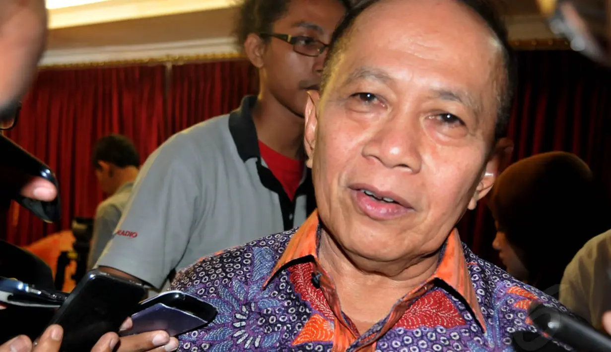 Ketua Harian Partai Demokrat Syarief Hasa, saat ditemui di rumah dinasnya. Jakarta,  Rabu (28/5/14) (Liputan6.com/Johan Tallo)