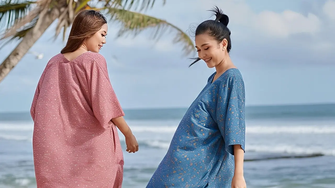 Outfit Ibu-Ibu ke Pantai