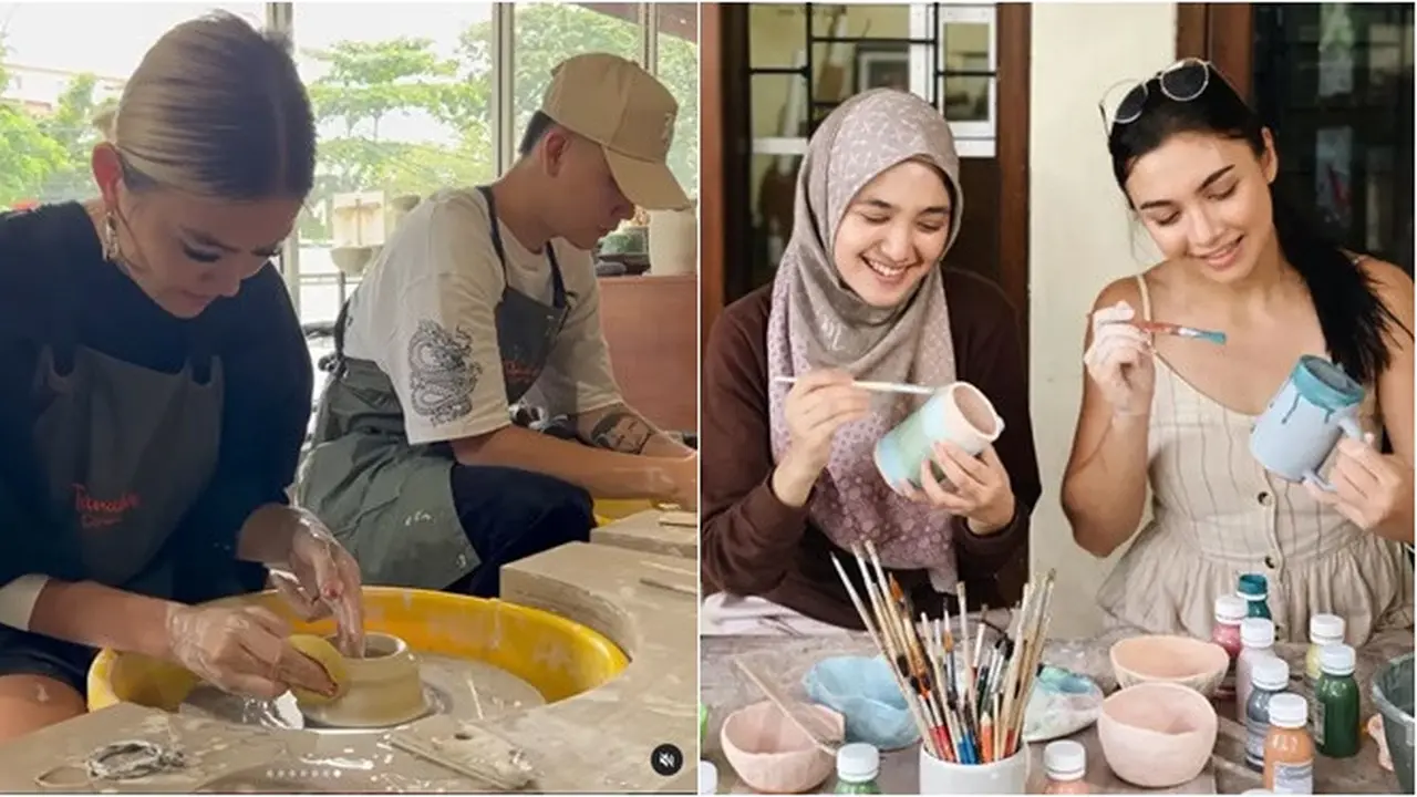 Potret Gaya 8 Artis Saat Bikin Tembikar, Agnez Mo Romantis Bareng Pacar