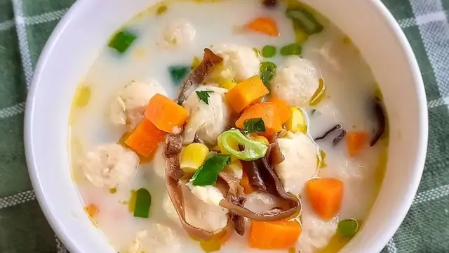 Resep sup mutiara khas Banjarmasin. (Dok: Cookpad @DapurMamabil)