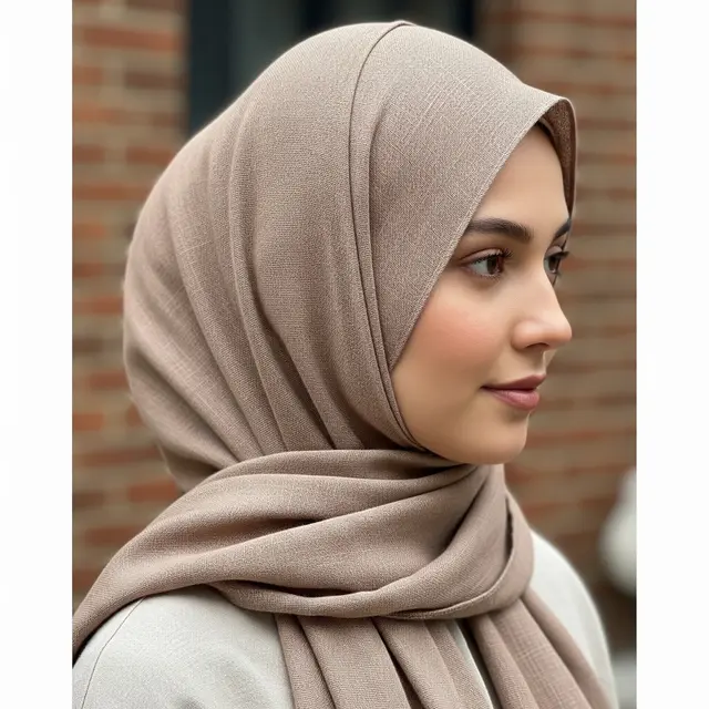 Hijab Bahan Linen
