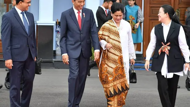 6 Model Kebaya Iriana Saat Mendampingi Jokowi Bertugas