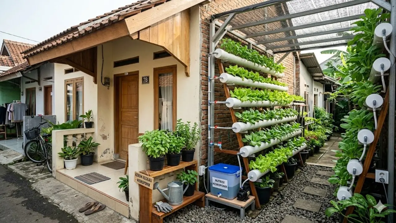 Ide Kebun Mini Hidroponik untuk Rumah Kontrakan Kecil