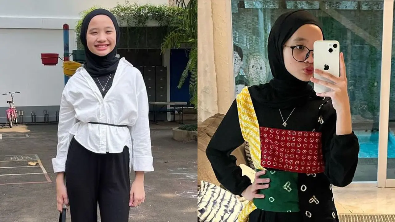 Beranjak Remaja, Intip 6 Gaya Hijab Sybil Anak Sulung Zaskia Adya Mecca yang Makin Stylish Mirip Sang Ibu