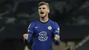 3. Timo Werner (53 juta euro) - Timo Werner resmi bergabung Chelsea dari RB Leipzig pada awal bursa transfer musim panas ini. Chelsea menggelontorkan dana mencapai 53 juta euro untuk mendatangkan penyerang asal Jerman ini. (AFP/Matt Dunham)