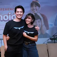 Morgan Oey saat jumpa pers dan screening film Eggnoid di XXI Plaza Senayan, Jakarta Pusat, Kamis (28/11/2019). (Daniel Kampua/Fimela.com)