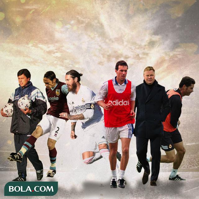 Ilustrasi - Daniel Passarella, Graham Alexander, Sergio Ramos, Laurent Blanc, Ronald Koeman, Fernando Hierro
