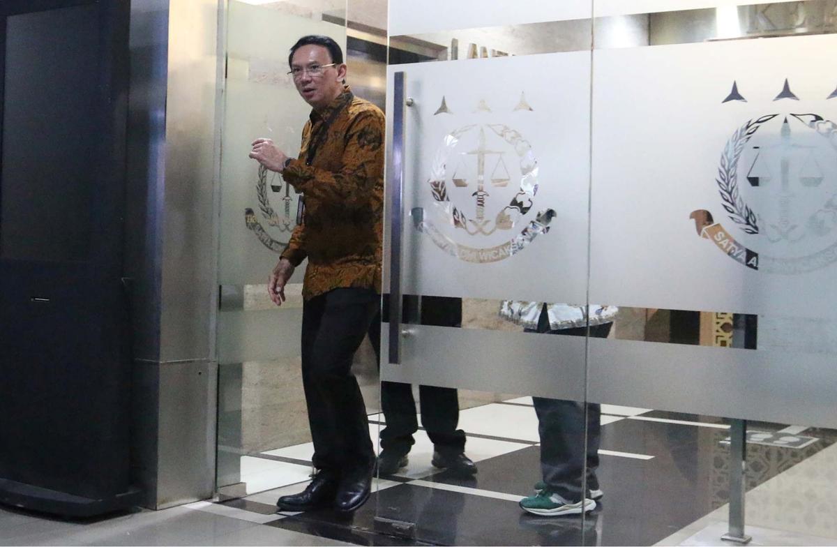 Ahok usai diperiksa Kejagung