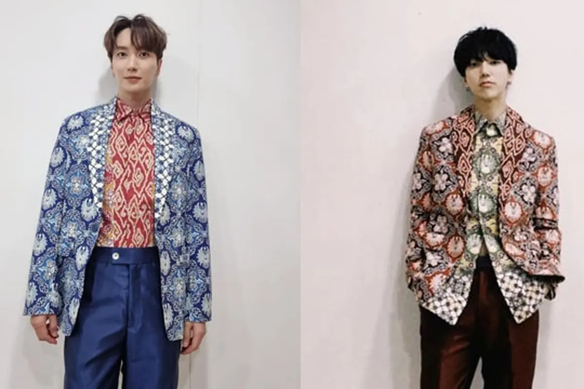 Kenakan Batik Rancangan Ridwan Kamil, Dua Personil Boy Band Korea Bikin Heboh Jagat Medsos