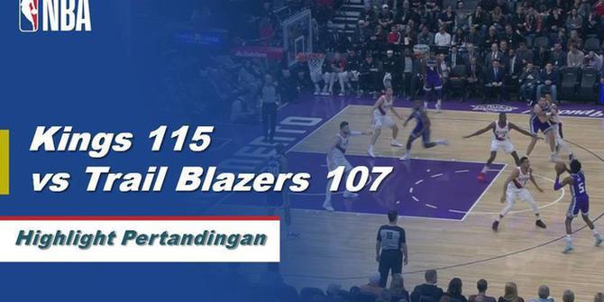 Cuplikan Hasil Pertandingan NBA : Kings 115 vs Blazers 107