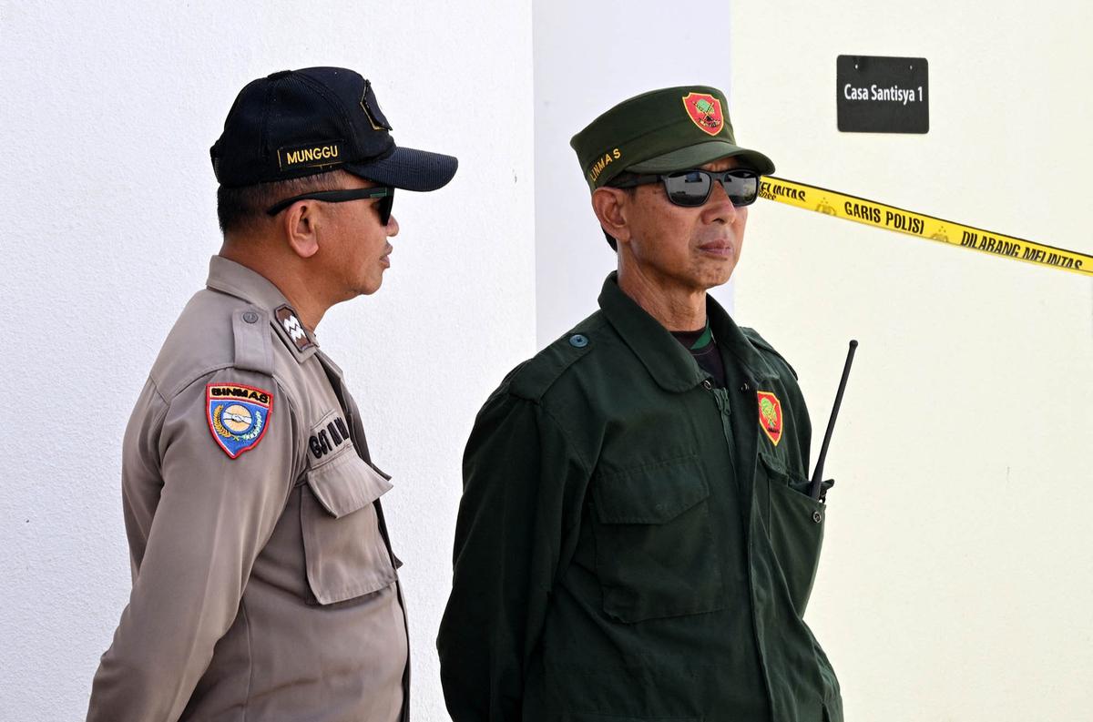 FOTO:  Polisi Olah TKP Villa di Badung Bali Lokasi Penembakan 2 WNA Australia