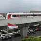 Moda transportasi umum proyek kereta ringan atau LRT Jakarta melakukan uji coba publik mulai 11 Juni 2019 secara gratis.
