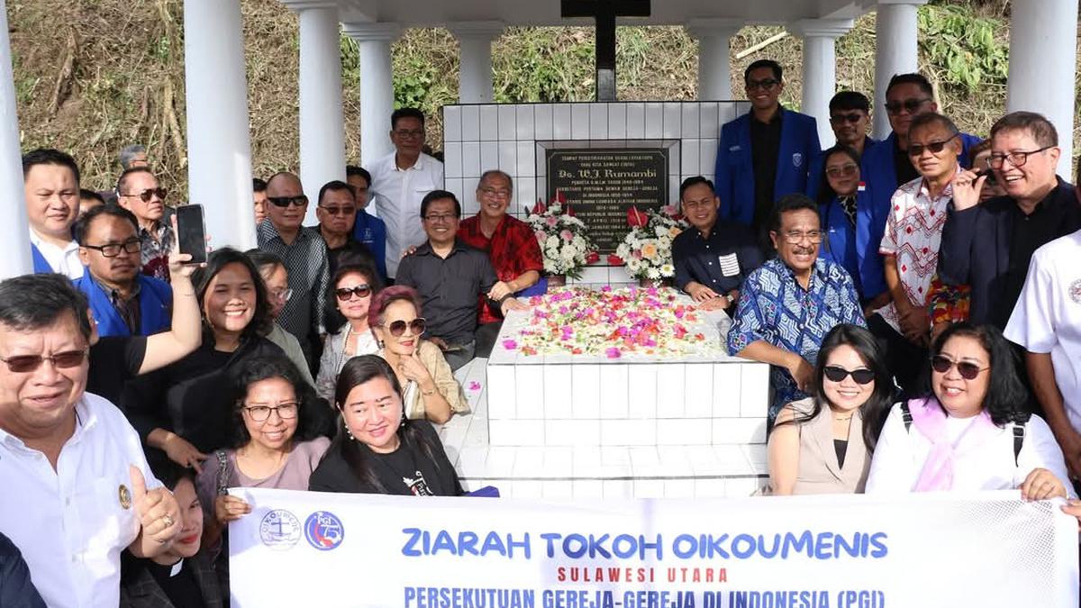 Momen HUT Berlian PGI, Ada Ziarah ke Makam 6 Tokoh Oikumenis dan Penginjil di Minahasa