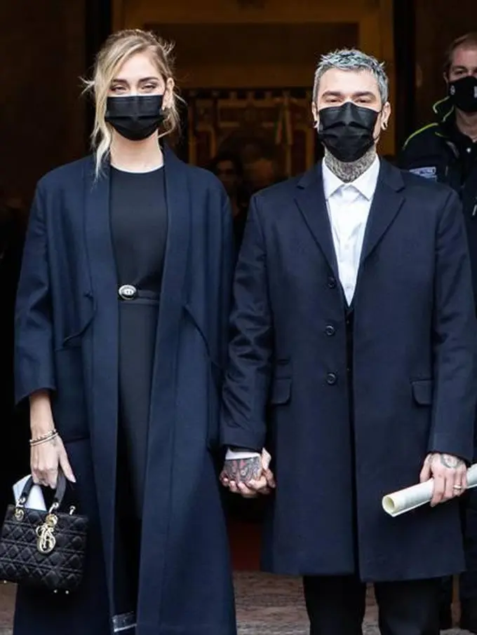 Chiara Ferragni dalam balutan gaun Dior