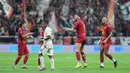Pemain Persija Jakarta, Marko Simic merayakan gol bersama rekan-rekannya pada laga lanjutan BRI Liga 1 2024/2025 melawan Persita Tangerang di Jakarta International Stadium (JIS), Jakarta Utara, Minggu (19/01/2025). (Dok. Persija)