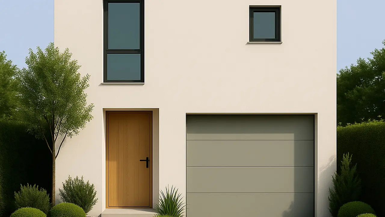 Model Rumah dengan Garasi Tersembunyi/via AI