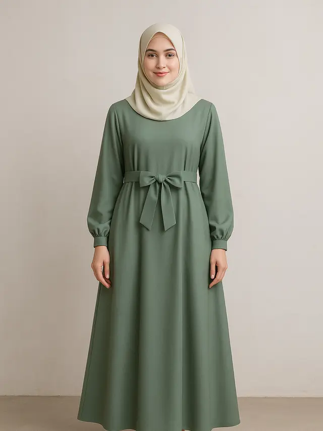 Model Gamis Syar’i A-Line Bahan Premium untuk Berbagai Acara