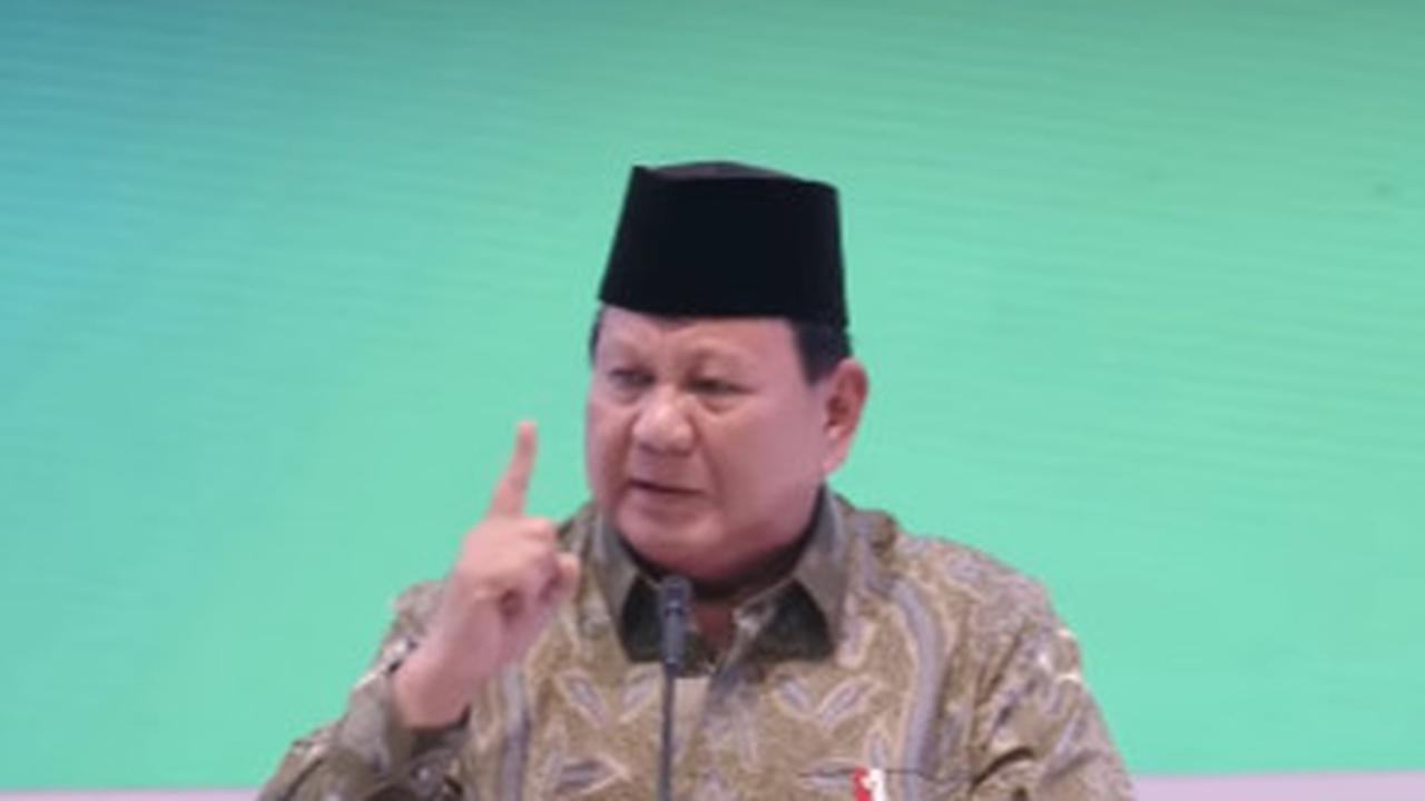 Pedih Curhat Presiden Prabowo Depan Banyak Ulama Besar NU