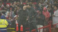 Ruben Amorim dan Enzo Maresca di laga Premier League antara Manchester United vs Chelsea -&nbsp;AP Photo/Dave Thompson