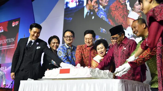 Perayaan HUT ke-78 RI di Seoul, Korea Selatan pada Jumat (31/8/2023) turut dihadiri oleh Menko polhukam Mahfud MD. (Dok: KBRI Seoul)