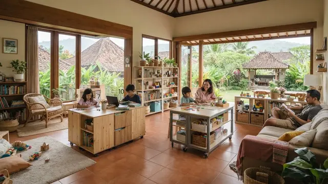 Rumah family friendly yang bisa dicoba dan benar-benar dirancang untuk kenyamanan keluarga model rumah dengan ruang serba guna