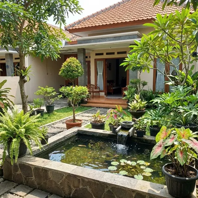 Model Taman Mini Tanpa Pagar