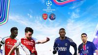 Liga Champions - Arsenal Vs PSG - Duel Pemain (Bola.com/Adreanus Titus)