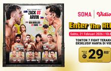 SOMA: Enter The Atlas Hadirkan Duel Sengit Antar Petarung Internasional, Tayang Eksklusif di Vidio