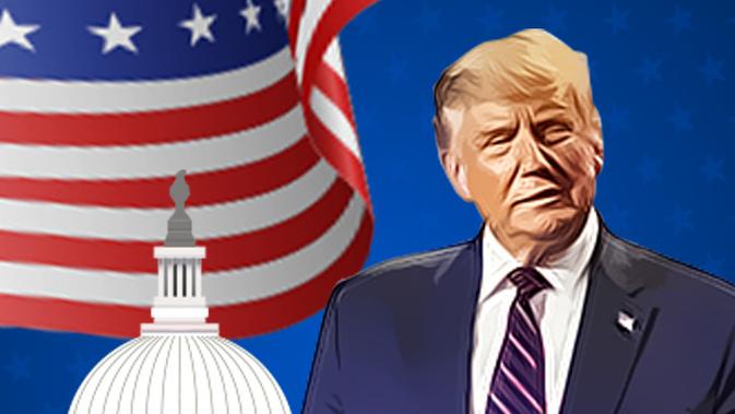 Ilustrasi Pilpres AS 2020, Donald Trump. (Liputan6.com/Abdillah)